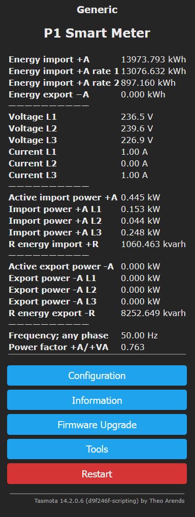 Dekoduoti P1 duomenys